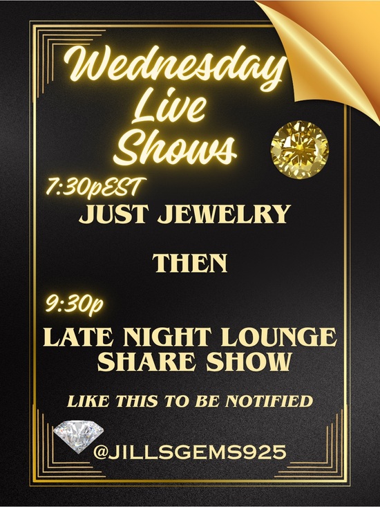 Other - Jillsgems925 is Live💎 Weds - Just Jewelry Live then Late Night Lounge Share Show